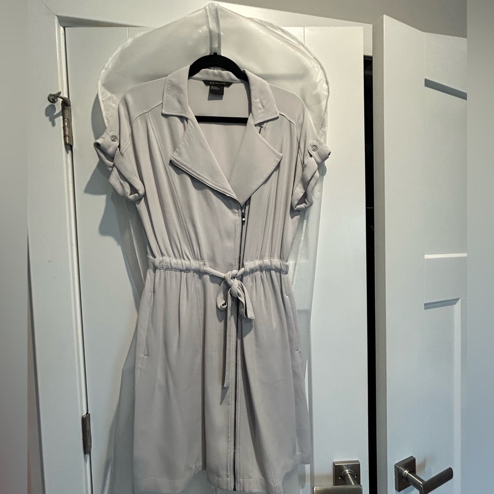 Grey Armani Exchange dress, size 4. Excellent condition, worn once. - Picture 7 of 14